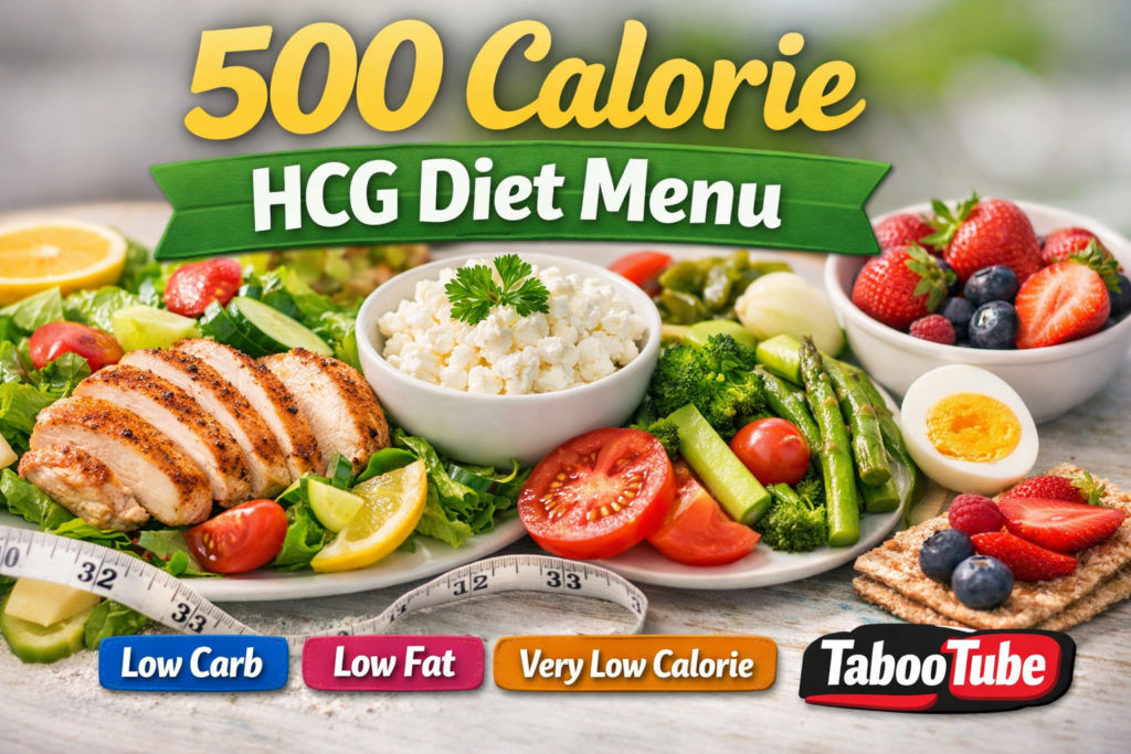 500 calorie hcg diet menu