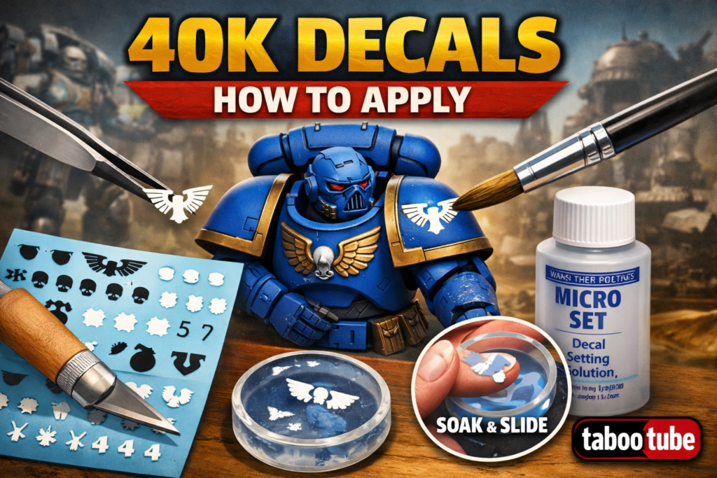 40k decals how to apply
